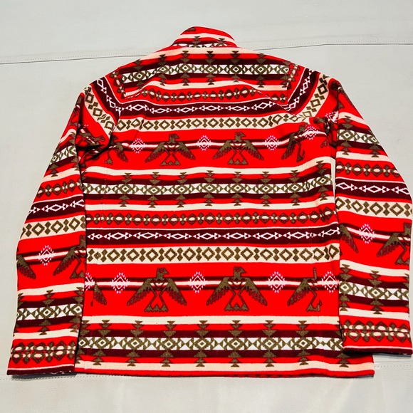 Ariat‎ Tek Fleece Pullover Aztec Phoenix Tribal Red/Pink South Western Pink M - Picture 8 of 9